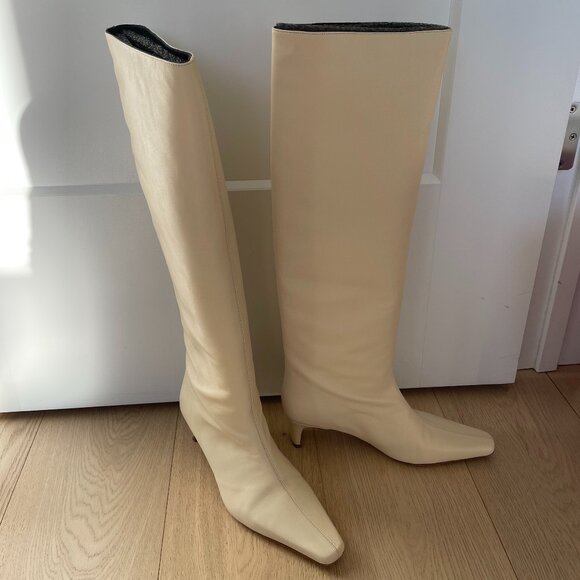 STAUD Wally Boot in Cream - Picture 6 of 8